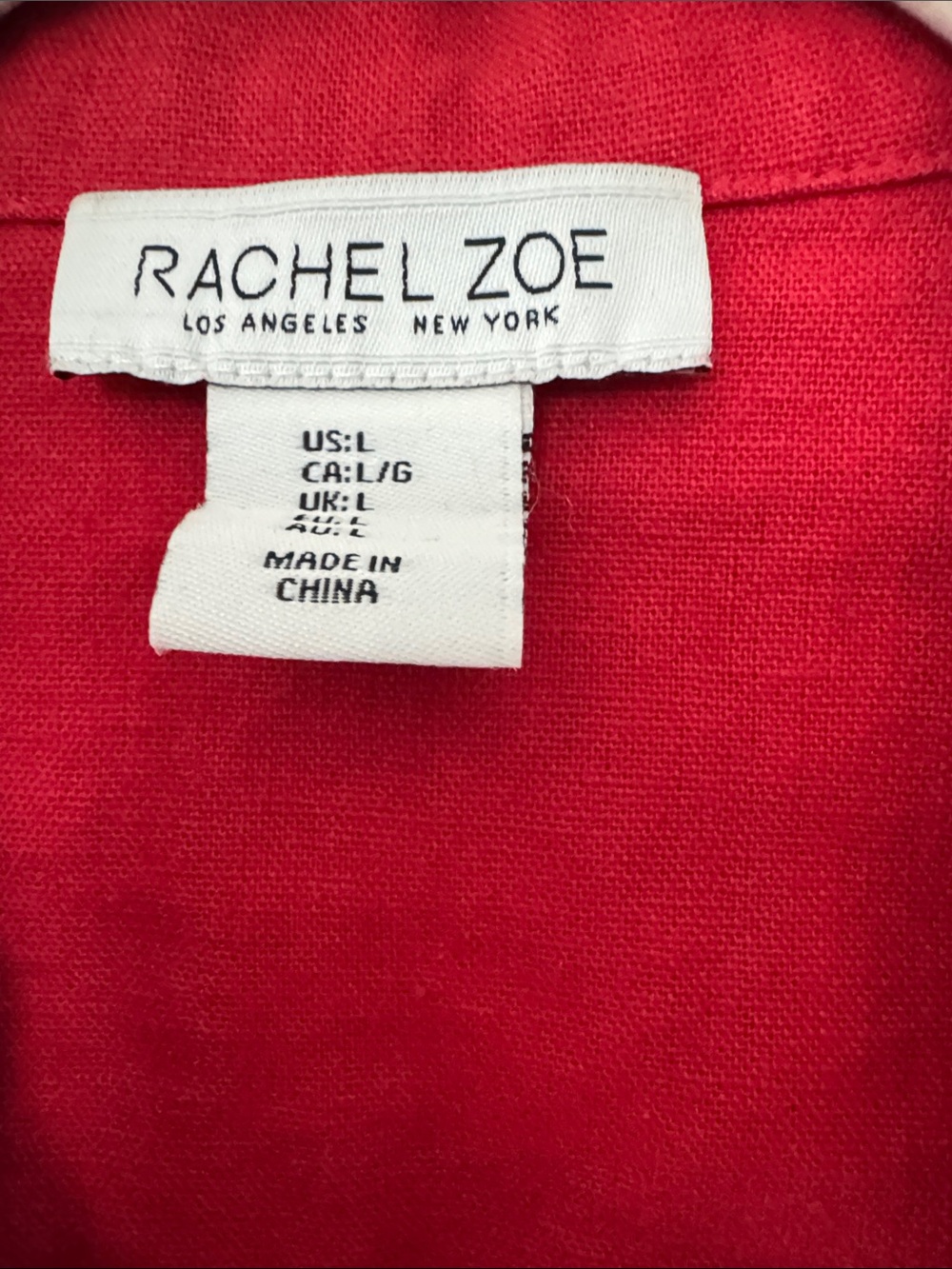 Rachel Zoe Vibrant Red Zip-Front Jean Jacket - Picture 2 of 4